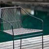 Sandur armchair set/back woven